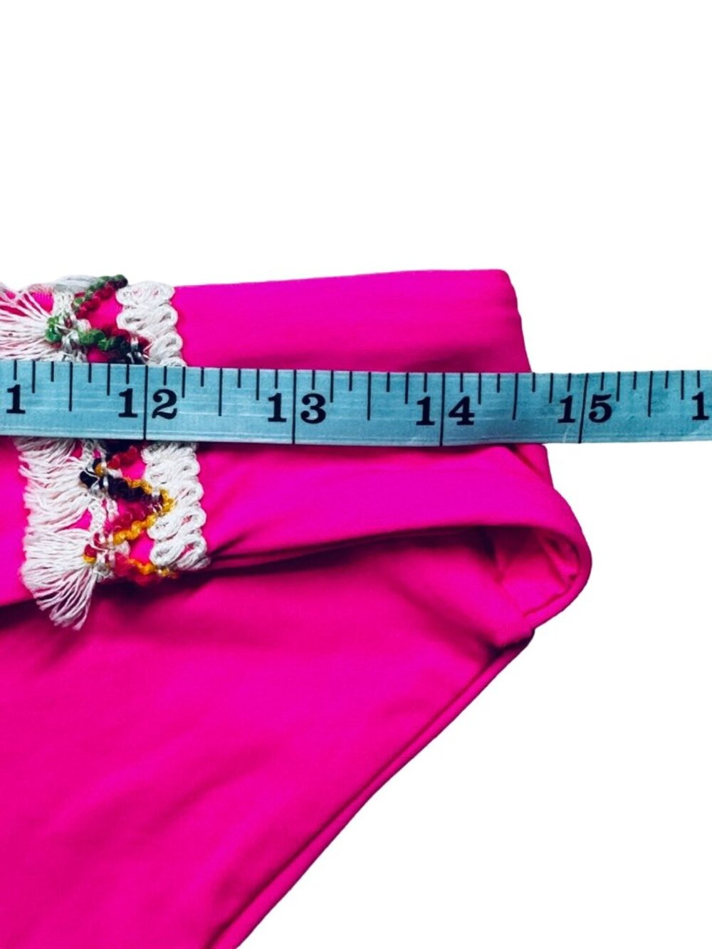BECCA Swim Bottom Pink Womens Size Small Wayfarer Embellished Hipster NWT - Picture 5 of 7